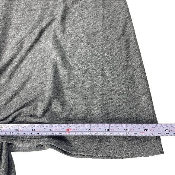 BOBEAU TOP GRAY LONG SLEEVELES NECK  -V - Picture 7 of 8